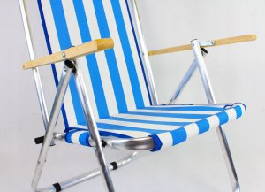 E-sezon Leżak plażowy z siatki, krzesło składane 150 KG TT 11