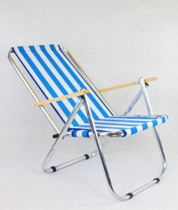 E-sezon Leżak plażowy z siatki, krzesło składane 150 KG TT 6