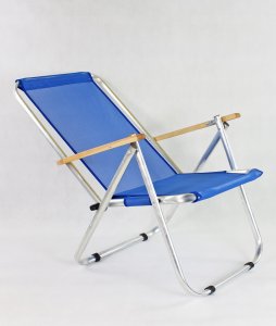 E-sezon Leżak plażowy z siatki, krzesło składane 150 KG TT 8