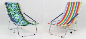 E-sezon Leżak plażowy składany do torby, aluminiowy, lekki (99) 12