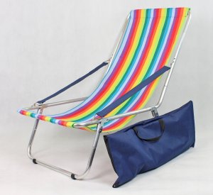 E-sezon Leżak plażowy składany do torby, aluminiowy, lekki (99) 14