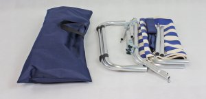 E-sezon Leżak plażowy składany do torby, aluminiowy, lekki (99) 9