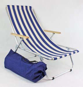 E-sezon Lekki leżak plażowy składany do torby, max 120 KG 2