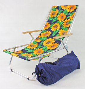 E-sezon Lekki leżak plażowy składany do torby, max 120 KG 3