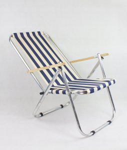 E-sezon Krzesło plażowe, leżak ogrodowy aluminiowy, 150 KG 4