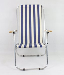 E-sezon Krzesło plażowe, leżak ogrodowy aluminiowy, 150 KG 6