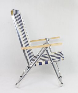 E-sezon Krzesło plażowe, leżak ogrodowy aluminiowy, 150 KG 7