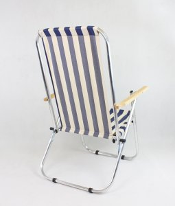 E-sezon Krzesło plażowe, leżak ogrodowy aluminiowy, 150 KG 8