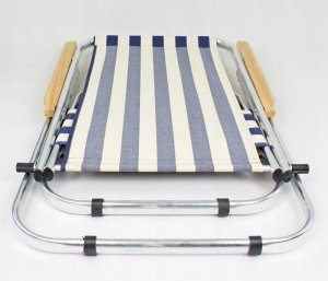 E-sezon Krzesło plażowe, leżak ogrodowy aluminiowy, 150 KG 10