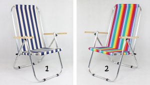 E-sezon Leżak plażowy, krzesło turystyczne, składane 150KG 11