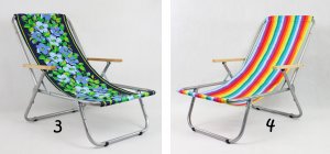 E-sezon Leżak plażowy składany do torby, 150 kg, TE 13