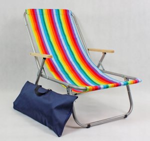 E-sezon Leżak plażowy składany do torby, 150 kg, TE 2