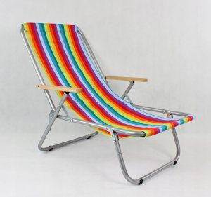 E-sezon Leżak plażowy składany do torby, 150 kg, TE 8