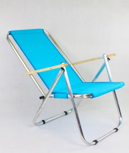 E-sezon Leżak plażowy z siatki, krzesło składane Do 150 KG 7