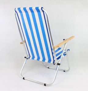 E-sezon Leżak plażowy z siatki, krzesło składane 125 KG BG 4
