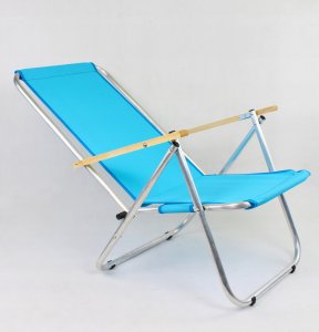 E-sezon Leżak plażowy z siatki, krzesło składane 125 KG TU 3