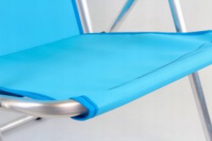 E-sezon Leżak plażowy z siatki, krzesło składane 125 KG TU 5