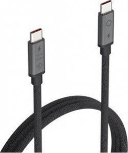 Kabel USB Linq USB-C - USB-C 2 m Czarno-szary (LQ48030) 2