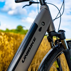 Rower elektryczny Unibike Optima 28" grafitowy 3