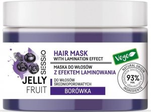 Chantal CHANTAL Sessio Jelly Fruit Maska do włosów z efektem laminowania Borówka - do włosów średnioporowatych 250g 1