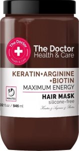 THE DOCTOR_Health &amp; Care maska do włosów wzmacniająca Keratyna + Arginina + Biotyna 946ml 1