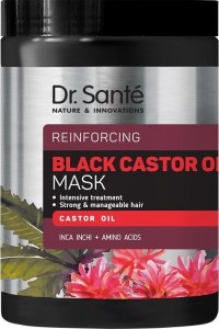 Dr. Sante Dr. Sante Black Castor Oil Mask regenerująca maska do włosów z olejem rycynowym 1000ml 1