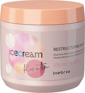 Inebrya Inebrya Ice Cream Keratin keratynowa maska restrukturyzująca do włosów 500ml 1