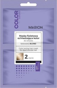 Marion Marion Color Esperto maska fioletowa ochładzająca kolor do włosów farbowanych na blond 2x20ml 1