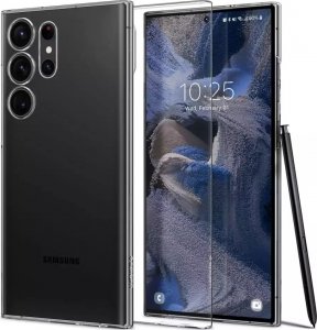 Spigen Etui na telefon Spigen AirSkin do Samsung Galaxy S23 Ultra Crystal Clear 1