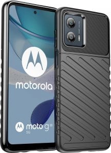 Hurtel Thunder Case etui Motorola Moto G53 silikonowy pancerny pokrowiec czarne 1