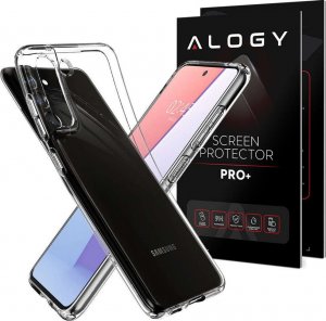 Spigen Etui na telefon Spigen Liquid Crystal do Samsung Galaxy S21 FE Crystal Clear + Szkło 1