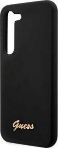 Guess Silicone Script Metal Logo - Etui Samsung Galaxy S23+ (czarny) 6