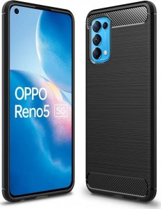 Braders Etui Carbon Case do OPPO Reno 5 4G / Reno 5 5G / Reno 5K / Find X3 Lite czarny 1