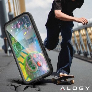 Alogy Etui Wodoodporne Alogy IP68 Case z przezroczystym tyłem Pancerna obudowa 360 do MagSafe do Apple iPhone 14 Pro Max 14