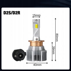 SKLEPLEDY ŻARNIKI LED D2S D2R XSTORM P&P CANBUS 25000LM 70W 3