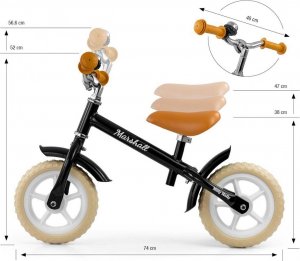 Rowerek biegowy Milly Mally Marshall Black 7