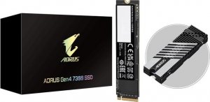 GIGABYTE GP-AG41TB（M.2 PCI-E SSD 1TB） Dysk SSD Gigabyte 1TB M.2 PCIe Gen4 NVMe AORUS (GPAG41TB