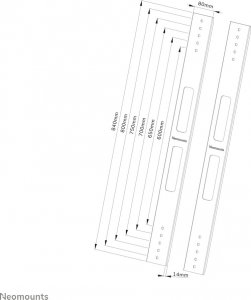Neomounts TV SET ACC VESA EXTENSION KIT/AWL-250BL18 NEOMOUNTS 6