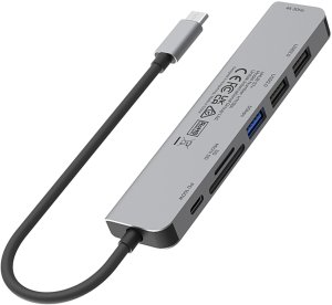 Stacja/replikator Unitek Type-C aluminium 7w1 (H1118A) 6