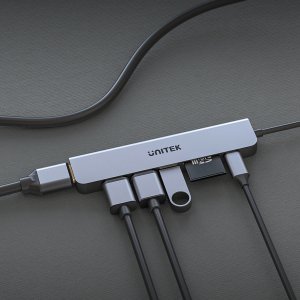 Stacja/replikator Unitek Type-C aluminium 7w1 (H1118A) 9