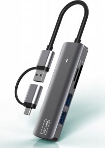 HUB USB Zenwire HUB USB-C 7W1 3x USB 3.0 Czytnik Kart SD TF COMBO Zenwire 2