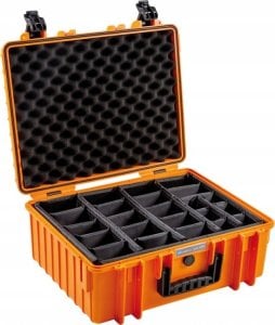 Walizka foto B&W Cases B&W Outdoor Cases Type 6000 with divider system (RPD) Orange 1