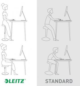 Leitz Leitz stołek Ergo Cosy żółty 6