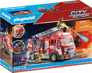 Playmobil City Action Samochód Strażacki Ze Światłem I Dźwiękiem (71233) 1