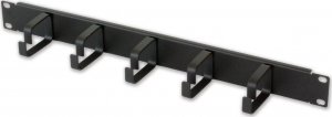Techly Techly 305922 Organizer kabli do szaf Rack 19", 1U, 5 uchwytów 65mm, czarny 2