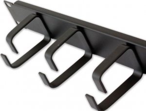 Techly Techly 305922 Organizer kabli do szaf Rack 19", 1U, 5 uchwytów 65mm, czarny 3