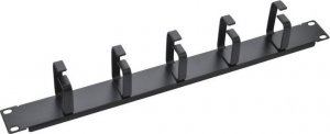 Techly Techly 305922 Organizer kabli do szaf Rack 19", 1U, 5 uchwytów 65mm, czarny 5