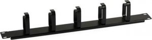 Techly Techly 305922 Organizer kabli do szaf Rack 19", 1U, 5 uchwytów 65mm, czarny 6
