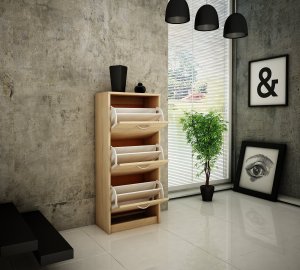 Bestseller Szafka na buty K024 Dąb Sonoma 116x50x28 cm 4