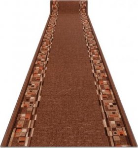 Dywany Łuszczów CHODNIK PODGUMOWANY BOMBAY brąz 80cm, 80x990 cm 1
